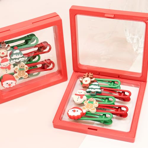 SEMSOIIO 5-Piece Cute Metal Hair Clips Set for Women and Girls