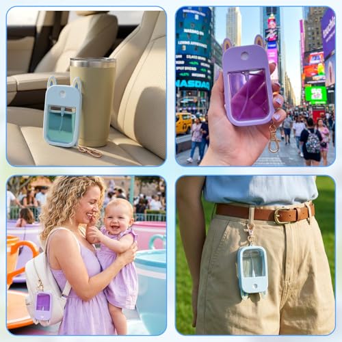 Silicone Hand Sanitizer Spray Case 2-Pack Compatible with Touchland 1 oz