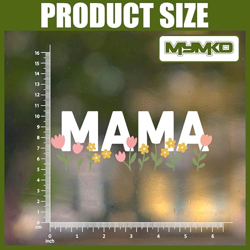 Mama Floral Car Decal - 6 Inch Weatherproof Sticker for Women