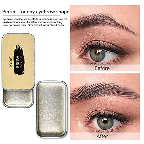 Ownest Eyebrow Soap Kit - Long-Lasting Waterproof 3D Feathery Brow Styling Pomade