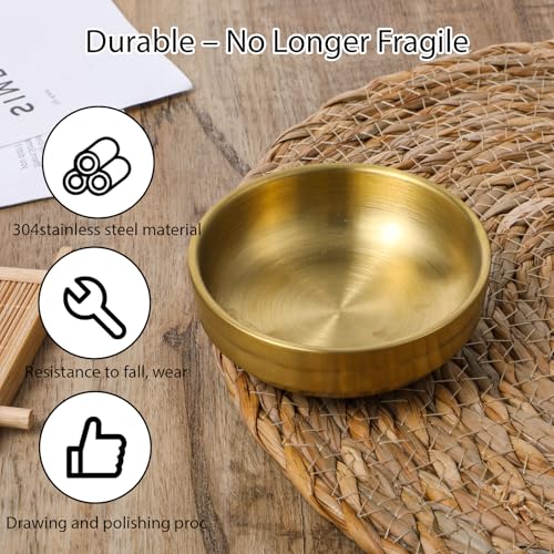 Exclaith Gold Stainless Steel Paperclip Holder for Desk Organizer