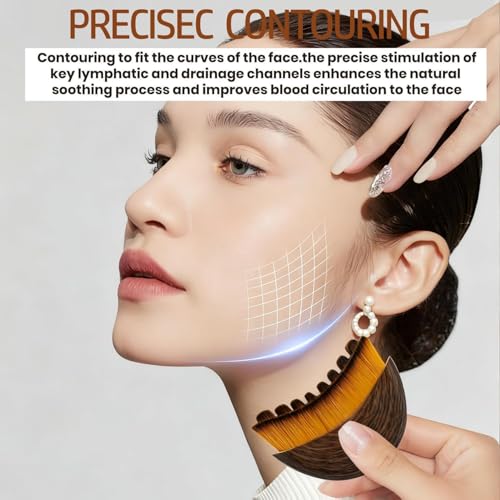 NOVWEE Lymphatic Contour Face Brush for Jawline Sculpting and Puffiness