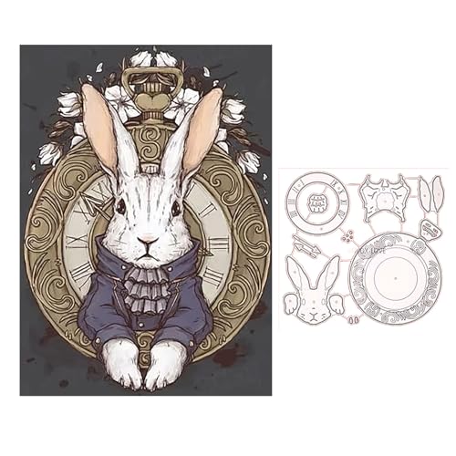 Easter Bunny Die Cuts - Metal Stencils for Card Making & DIY Crafts