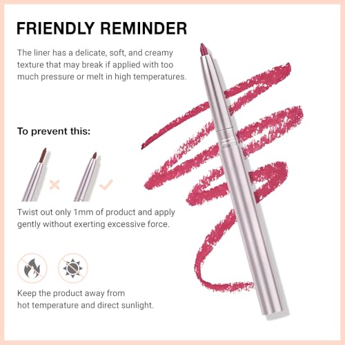 FeiCuiYun Waterproof Retractable Lipliner Pencil - Bean Paste Red Matte