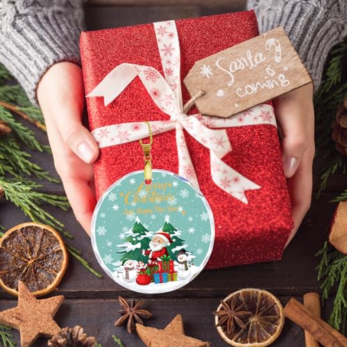 2025 Crystal Christmas Ornament - Shiny Round Hanging Decor
