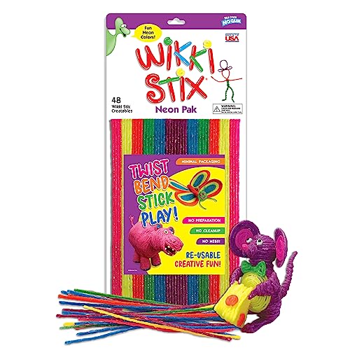 Wikki Stix Triple Play Pack - Non-Toxic Art & Craft Set, 144 Count