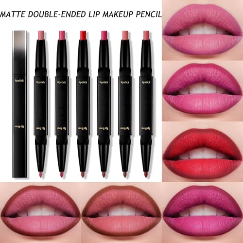 BEUKING Double-Ended 2-in-1 Matte Lipstick and Lip Liner Combo Shade 04