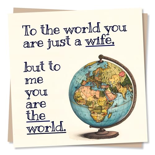 Meaningful Birthday Card for Wife - You Are My World