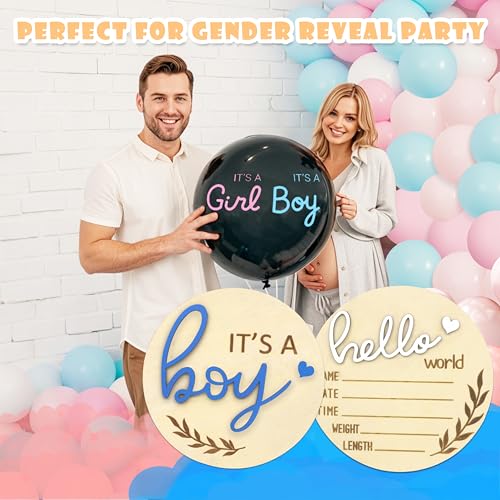 Hello World Newborn Sign for Boy - Gender Reveal Announcement