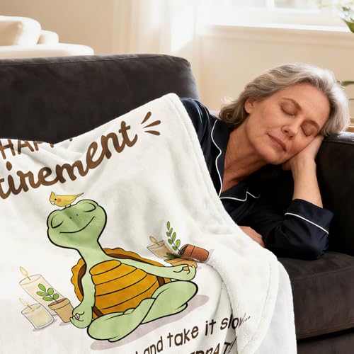 Cozy Retirement Blanket for Men & Women - Thoughtful Farewell Gift