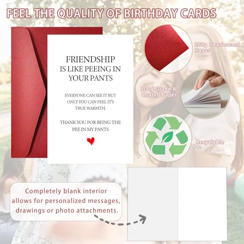 Funny Birthday Card for Best Friends - Hilarious & Giftable