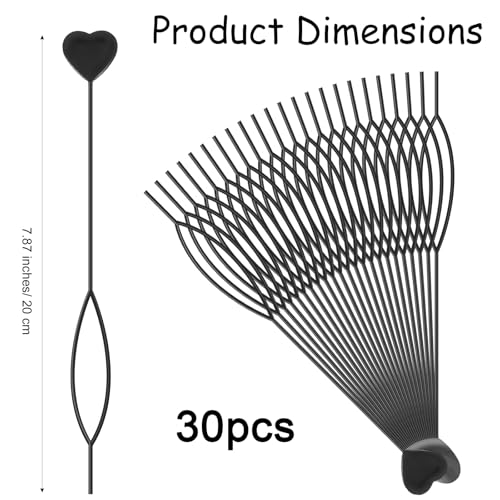 Chsoejuf 30PCS Topsy Tail Hair Tool Set & Acrylic Bead Threaders (Black)