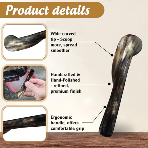 Elegant Handcrafted Horn Butter Knife Spreader - Versatile Kitchen Tool