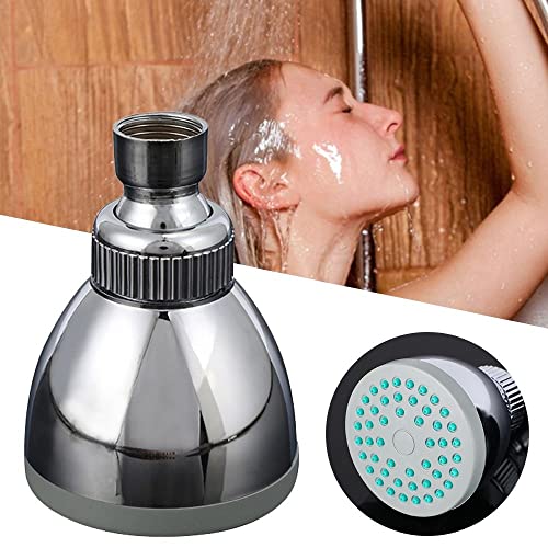 Andy's Orchids Adjustable Round Shower Head - 360° Rotating Water Saver
