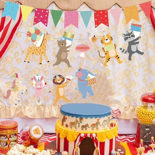 Animal Parade Banner - Jungle Zoo Birthday Party Decorations