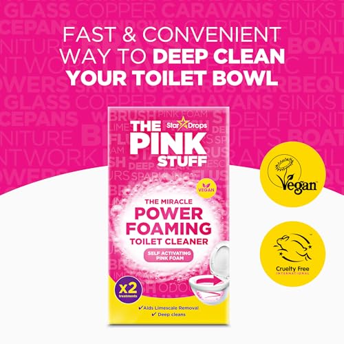 Stardrops The Pink Stuff Miracle Foaming Toilet Cleaner, 7oz (Pack of 3)