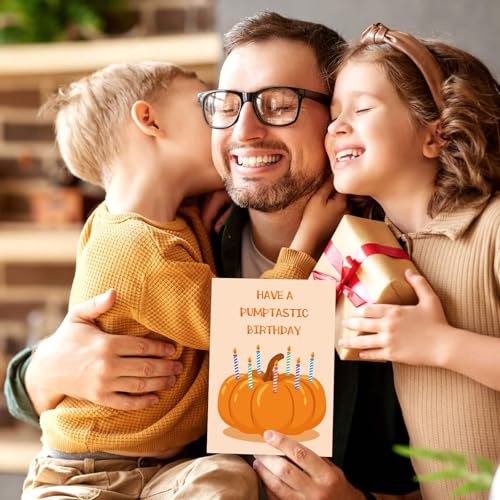 Pumpkin Birthday Card - Have A Pumptastic Birthday | 4" x 6"