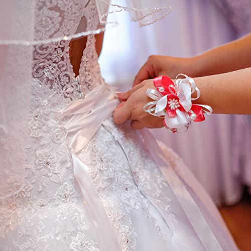 LIUYAXI 1/2" Double-Faced Satin Ribbon - 25 Yards, White