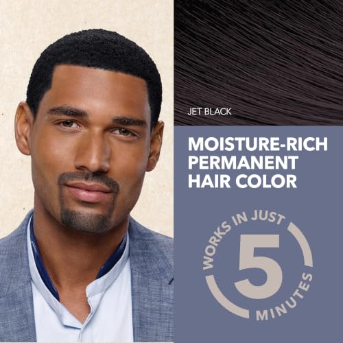 Creme of Nature Men's Liquid Hair Color - Jet Black Gray Coverage