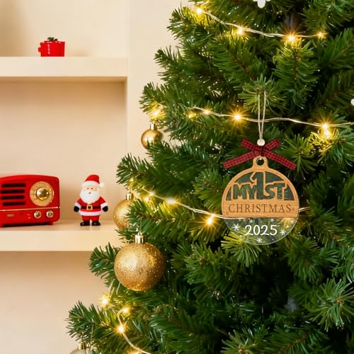 Personalized Baby's First Christmas Ornament 2025 - Keepsake Decoration