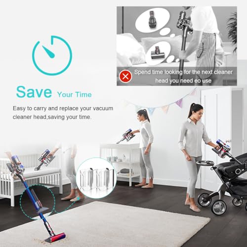 KEEPOW 2+1+1 Pack Accessory Holder Clip for Dyson V11 V10 V8 V7