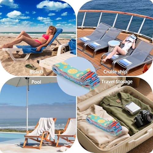 WD&CD 6 Pack Colorful Towel Bands for Beach Chairs - Sandproof & Wind-Resistant
