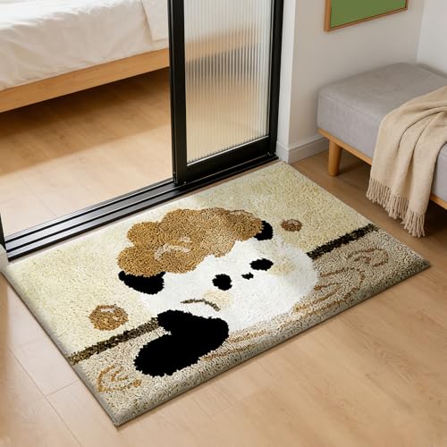 Cute Panda Bathroom Rug - Non-Slip, Absorbent Bath Mat, 20x31 inches