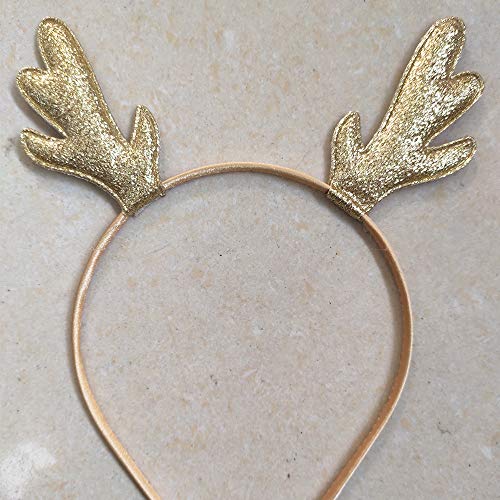 Christmas Reindeer Antlers Headband 2 Pcs Elk Horns Hair Hoops