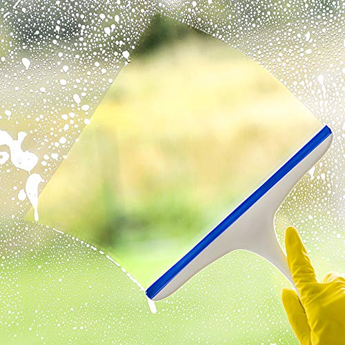 2-Pack Shower Squeegee for Glass Doors - Ergonomic Handheld Wiper Tool