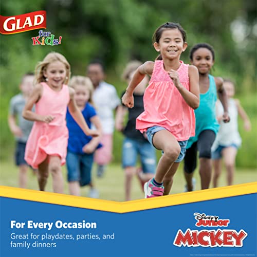 Glad for Kids Disney Mickey and Friends Paper Plates, 8.5 Inch, 40 Count