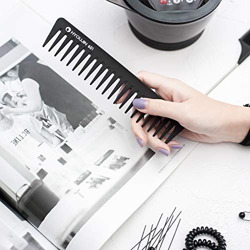 HYOUJIN Carbon Wide Tooth Detangling Comb for Wet and Dry Hair