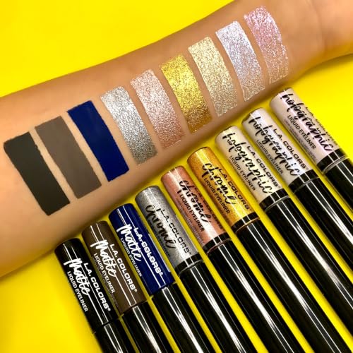 L.A. Colors Chrome Liquid Eyeliner Liquid Gold CLE804 Waterproof