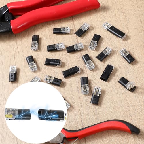 40 Pcs Double Wire Plug-in Connectors for LED Light Strips