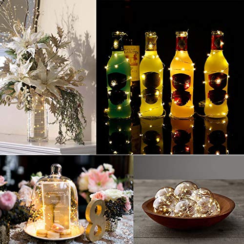 3 Pack Battery Operated Fairy Lights - 20 LED String Lights - Warm White