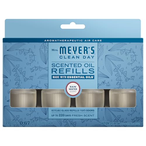 Mrs. Meyer's Clean Day Rain Water Scented Oil Refill Pack of 48