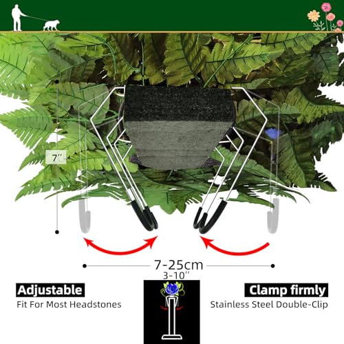 Artificial Cemetery Flower Saddle for Headstone Christmas Tribute