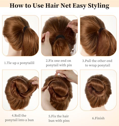 Ballet Hair Bun Kit 41-Piece Set with Donuts, Nets, Elastics and Pins
