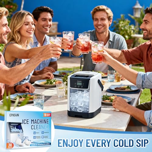 EPASUN Ice Maker Cleaner Tablets - 36 Count for Fresh Ice