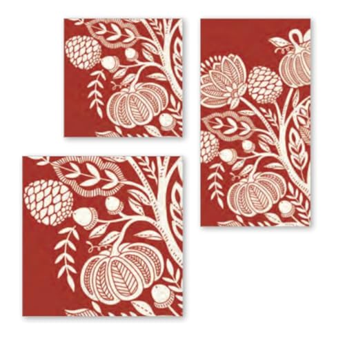 IHR 3-Ply Paper Lunch Napkins, Francis Brick, 6.5" x 6.5", 20-Count