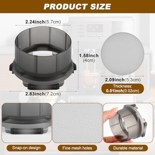 Ninja ES601 Portafilter Funnel - No-Mess Coffee Dosing Ring