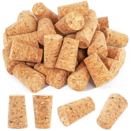 25 Pack Natural Tapered Corks for Wine Bottles & Crafts