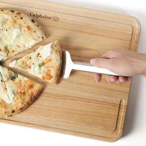 Calphalon Stainless Steel Pie Server with Serrated Edge - Ergonomic Cake & Dessert Spatula