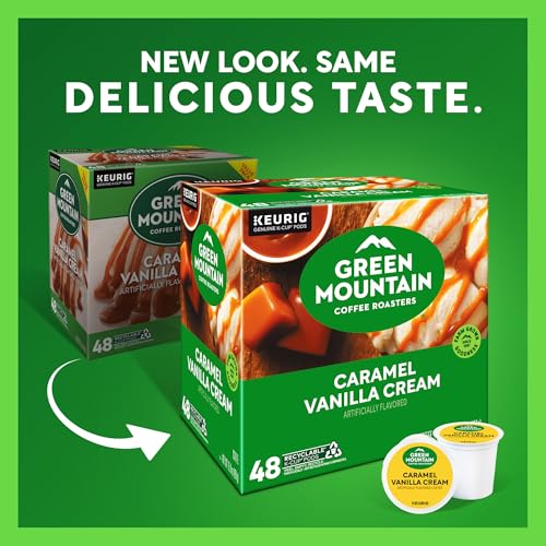 Green Mountain Coffee Roasters Caramel Vanilla Cream K-Cup Pods - 48 Count