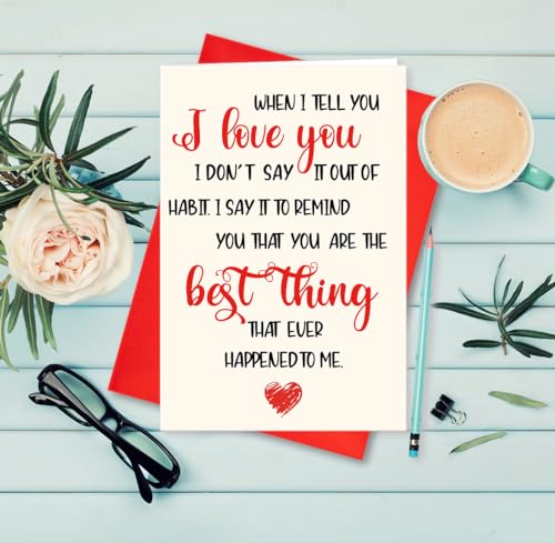 When I Tell You I Love You - Romantic Valentine's Day Card