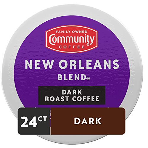 Community Coffee New Orleans Blend Coffee Pods - Dark Roast, 24 Count