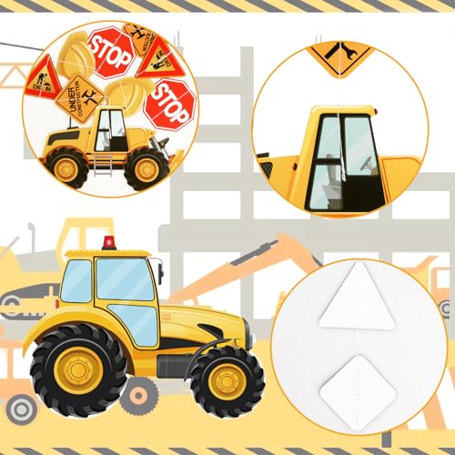 10-Piece Construction Party Banner Set - Kids Birthday Decor