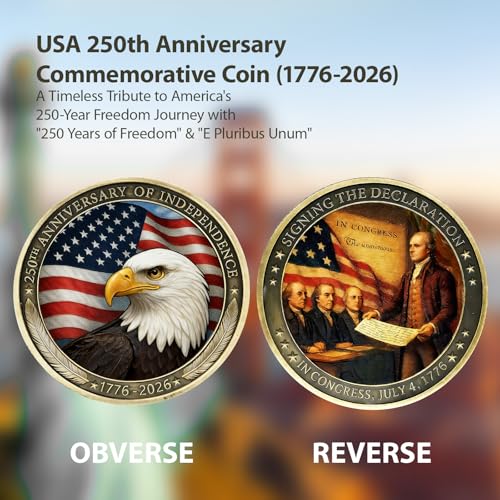 250th Anniversary Collectible Keepsake - Double-Sided Eagle & Signing Artwork