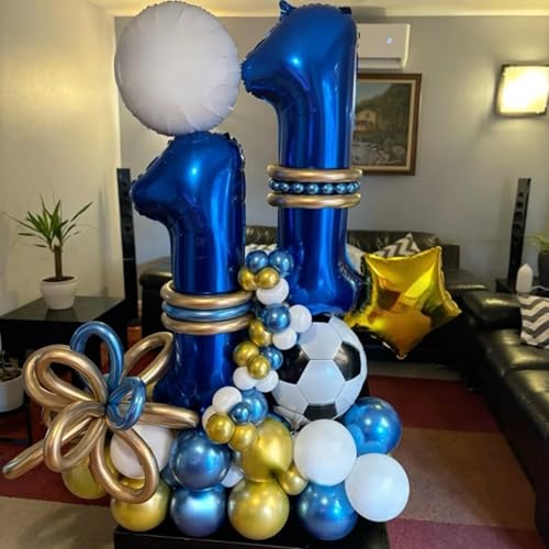 Soccer Balloons Set - 18 Inch Foil & Confetti Balloons for Parties