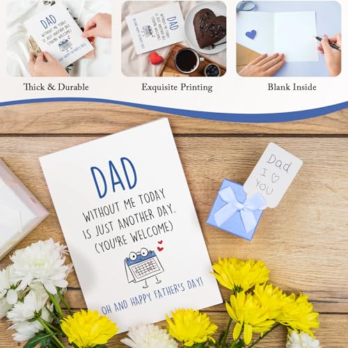 Funny Father's Day Card from Daughter Son - Humorous Dad Greeting Card