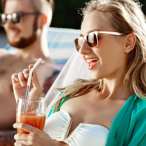 JINRICH 6-Pack Reusable Stainless Steel Straws for 40oz Stanley Tumblers